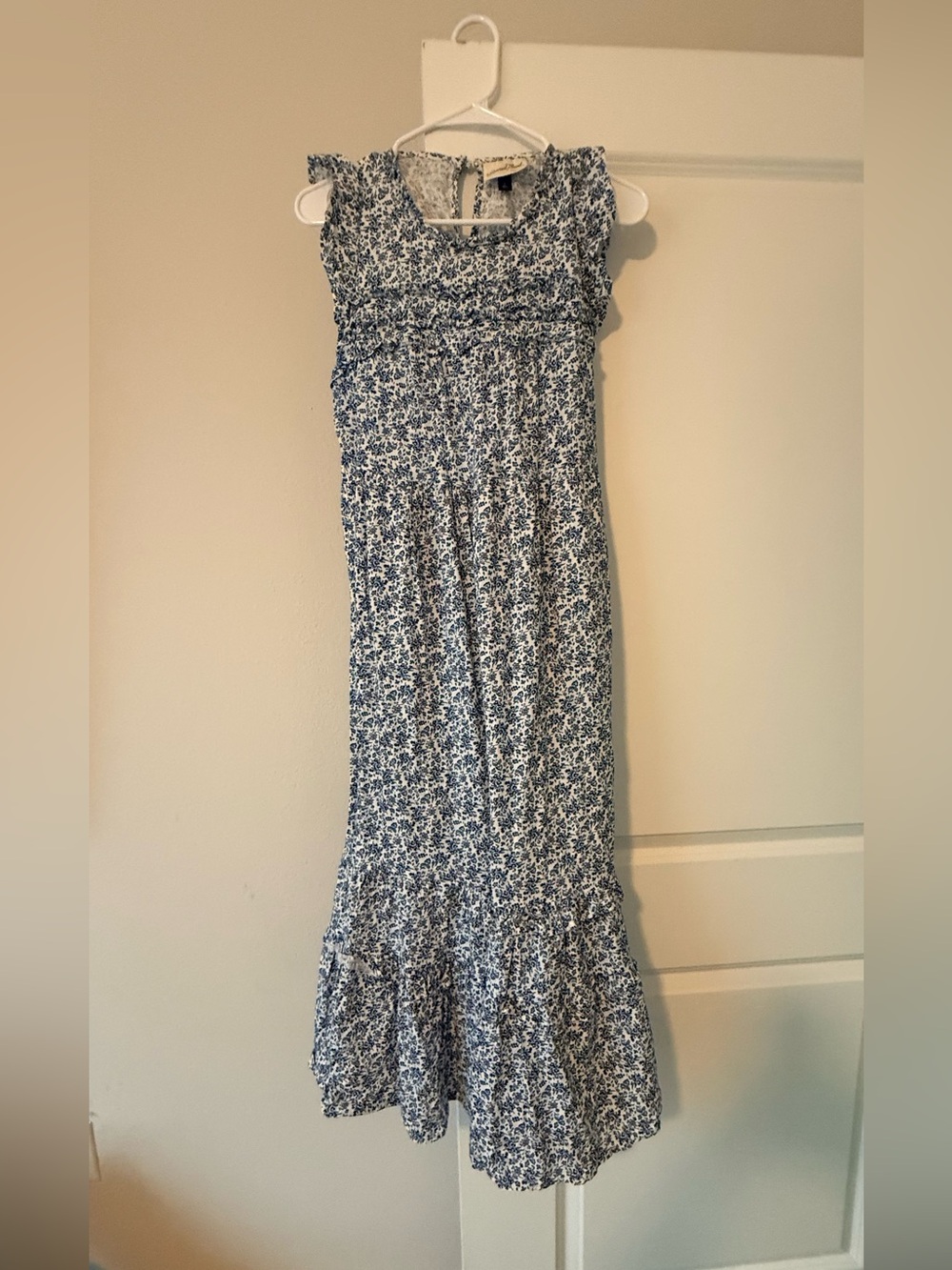 Universal Thread Blue and White Floral Maxi Skirt